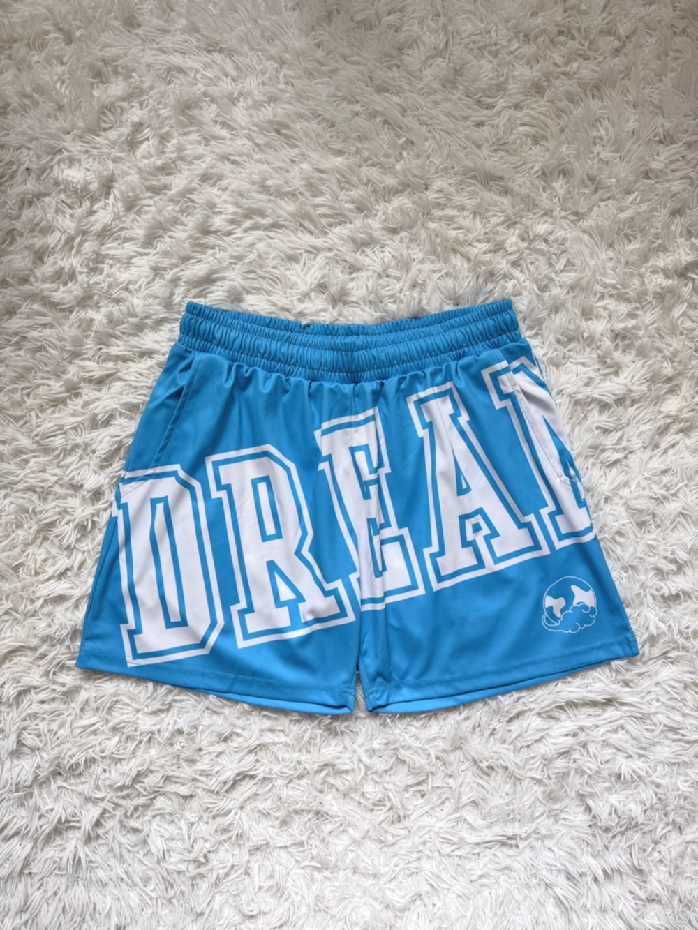 Blue 'DREAM CON' Athletic Shorts